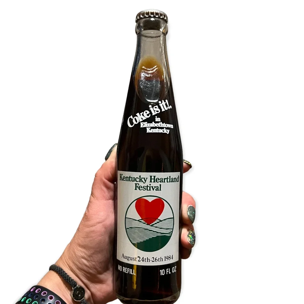Vintage Third Annual Kentucky Heartland Festival Coke Bottle 10 Oz 1984 Unopened - Picture 3 of 11